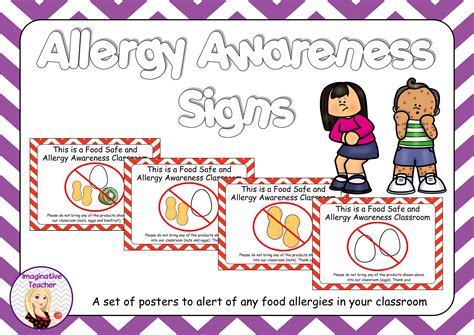 FREE Food Allergy Awareness Signs | Allergy awareness, Allergies, Food