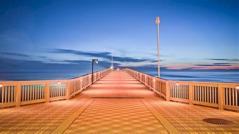 無料画像 ビーチ 海岸 水 砂 海洋 地平線 空 遊歩道 日の出 日没 太陽光 桟橋 休暇 夕暮れ イブニング