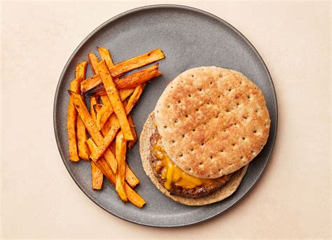 Grass Fed Cheeseburger With Sweet Potato Fries Hungryroot