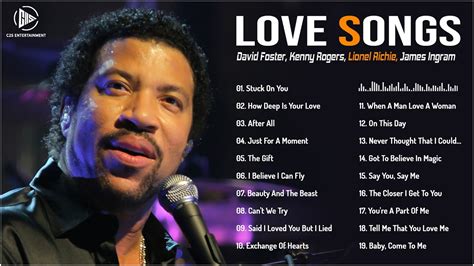 80s 90s Old Love Songs 🎵 David Foster Peabo Bryson Lionel Richie 🎵