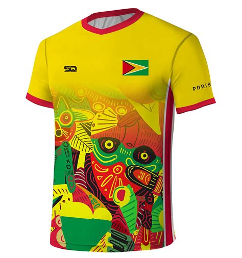 Official Guyana Olympic 2024 Jersey - Yellow | SQ Apparel