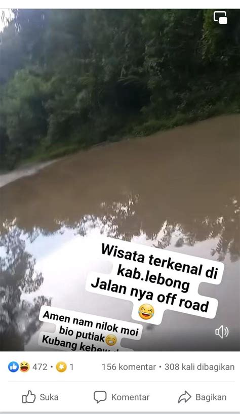 Beragam Komentar Netizen Mengenai Jalan Menuju Objek Wisata Air Putih