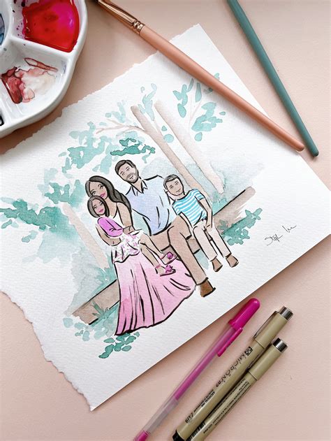 Custom Watercolour Paintings By Canadian Fashion Illustrator Stephanie