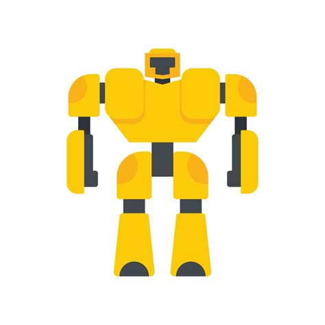 Game Robot Transformer Icon Flat Isolated Vector 15063367 Vector Art At Vecteezy