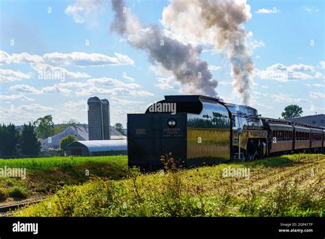 Strasburg Pa Usa September 26 2021 The Norfolk And Western Class J Steam Locomotive 611