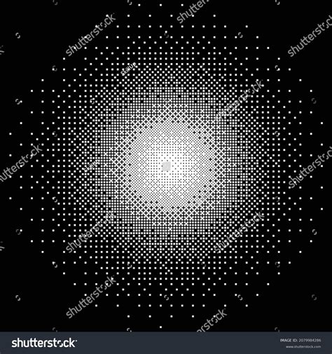 Pixel Dither Gradient Glowing Circle Pixel Stock Vector (Royalty Free ...