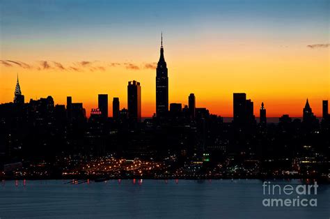 New York Skyline At Daybreak Photograph By Regina Geoghan Fine Art