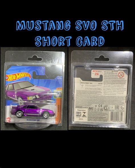 Hot Wheels Mustang SVO Super Treasure Hunt Short Card STH SC Hobbies