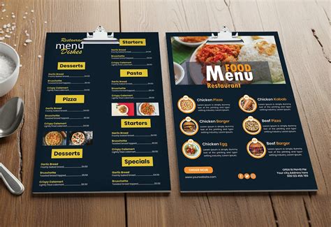 Food Menu Restaurant