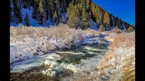 Hike To Bear Creek Hot Springs In The Snow Youtube