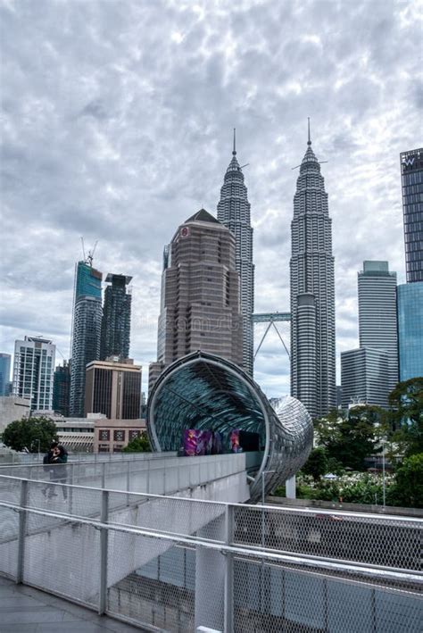 The Famous Visiting Place Known As Saloma Bridge Nearby The Malaysian