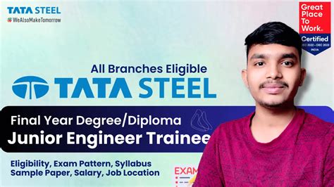 Tata Steel JET Eligibility Exam Pattern Age Limit Physical