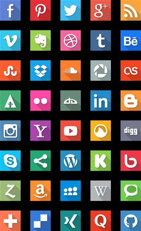 social media logos png images  transparent backgrounds