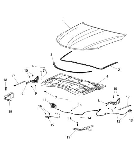 Aa Genuine Mopar Hood Latch