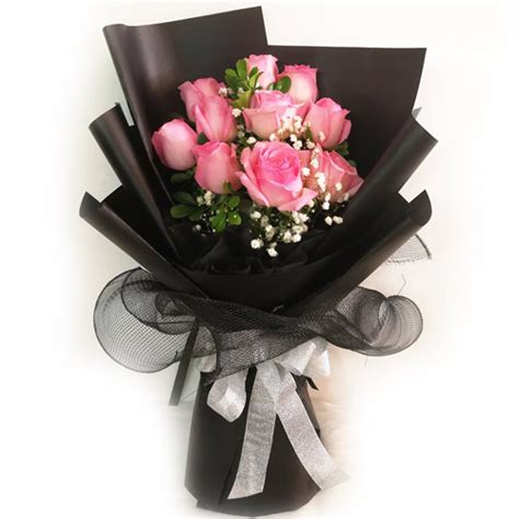 Send Pcs Pink Ecuadorian Roses Bouquet To Philippines