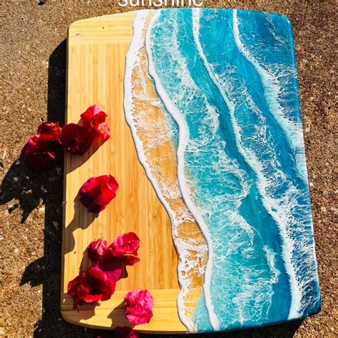 Ocean Resin Charcuterie Boards Etsy