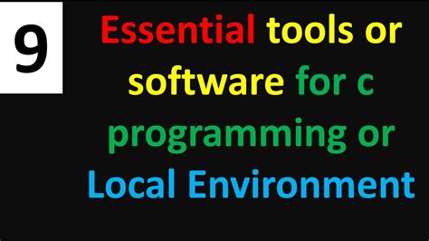 Essential Tools Or Software For C Programming Or Local Environment