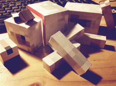 3new Papercraft Dog Minecraft Solo Hermosas