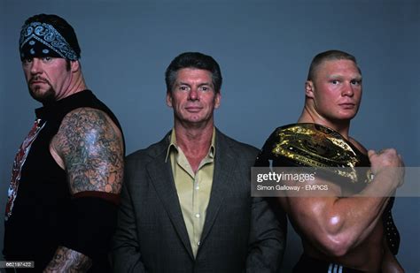 Wwe Owner Vincent Kennedy Mcmahon Flanked By Superstars The News