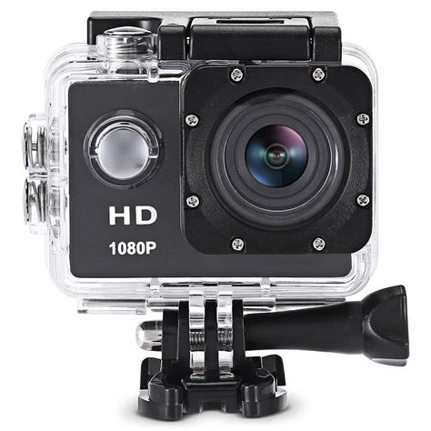 Black F80 1080p Hd Action Camera With 30m Waterproof Case | RoseGal.com