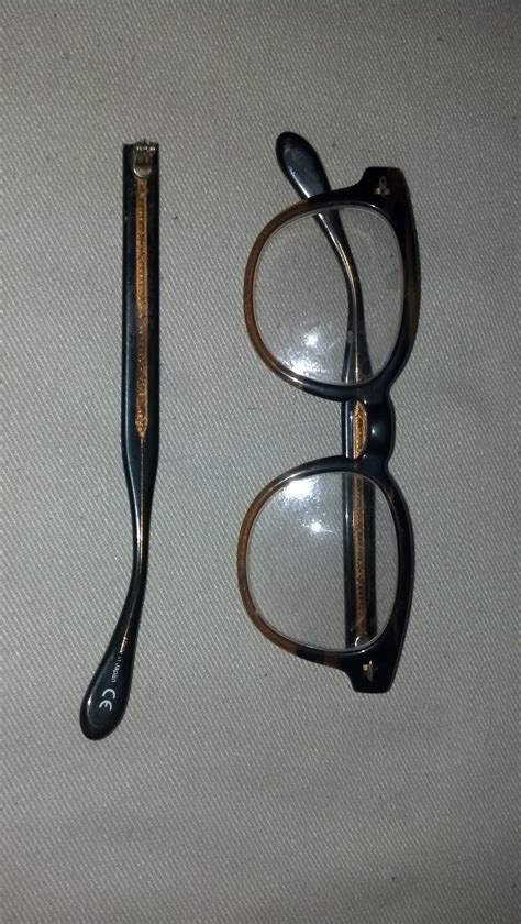 Before Shot Of Plastic Eyeglasses With Broken Temple Arm Click On The Link To See The After