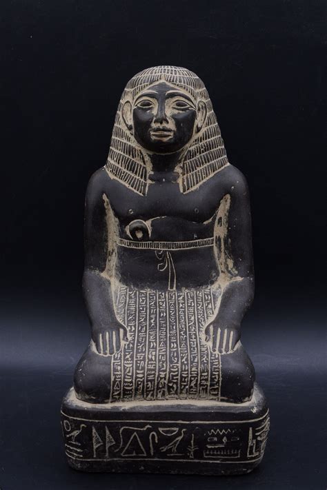 Vintage Statue Of Amenhotep Son Of Hapu Was An Ancient Egyptian