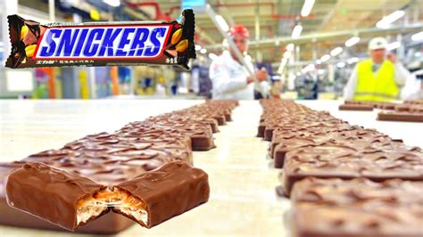 Inside The Factory Of Snickers Chocolate Bar Making Machines Youtube