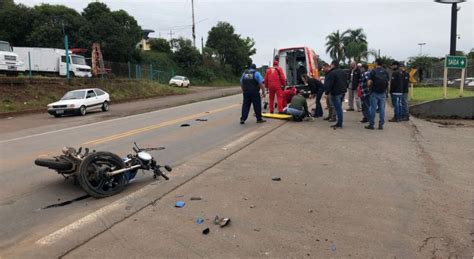 Acidente Deixa Motociclista Ferido Na ERS 324 Entre Marau E Vila Maria