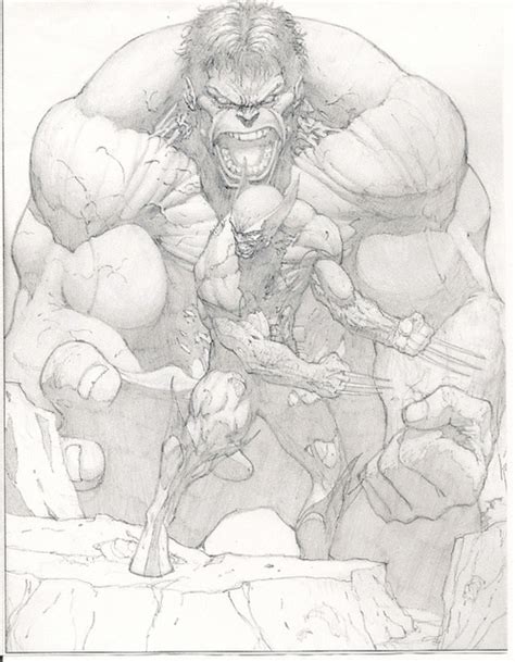 Hulk Vs Wolverine Art By Dale Keown