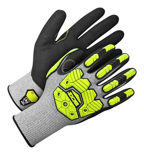 BDG Cut Resistant Level 5 Impact Glove Nitrile Coated, Polyethylene