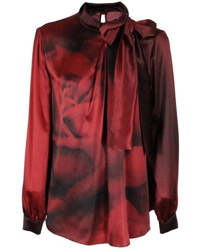 Red Alberta Ferretti Tops For Women Lyst