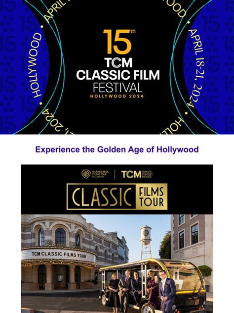 Turner Classic Movies Festival News 2024 TCM Classic Film Festival