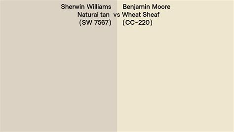 Sherwin Williams Natural Tan Sw 7567 Vs Benjamin Moore Wheat Sheaf