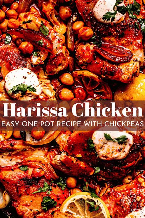 Harissa Chicken With Chickpeas One Pot Recipe Platings Pairings