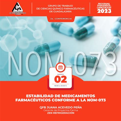 CONFERENCIA Estabilidad de Medicamentos Farmacéuticos Conforme a la