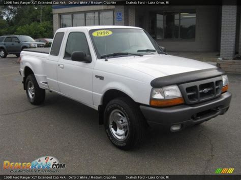 1998 Ford Ranger Xlt Extended Cab 4x4 Oxford White Medium Graphite