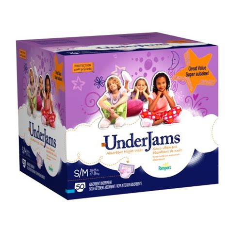 Pampers Underjams, Girls, Size 7 Small/Medium, 50 Count