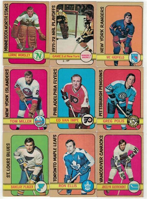 1972 73 OPC O Pee Chee NHL Hockey Series 1 Lot Of 106 2 Cards Dionne