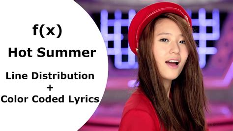 f x 에프엑스 Hot Summer Line Distribution Color Coded Lyrics YouTube