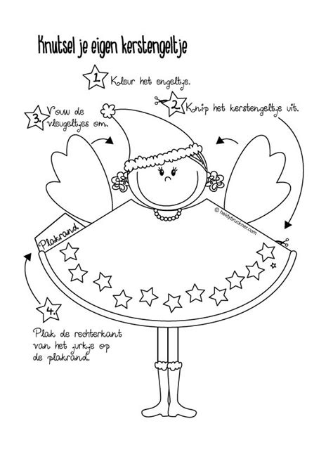 Diy Knutsel Je Eigen Kerstengeltje Gratis Te Dowloaden Via Bruuckie Nl Diy Kerst Knutselen
