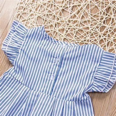 Striped Dress Striped Top Line Branding Girl Silhouette Girls