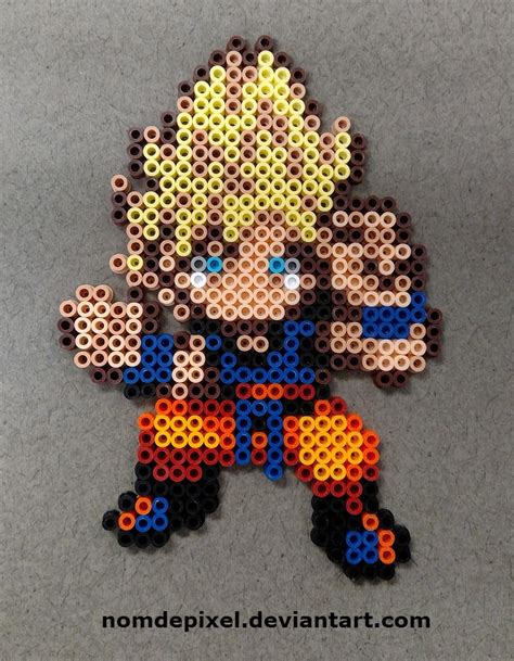 Goku Perler Bead Pattern