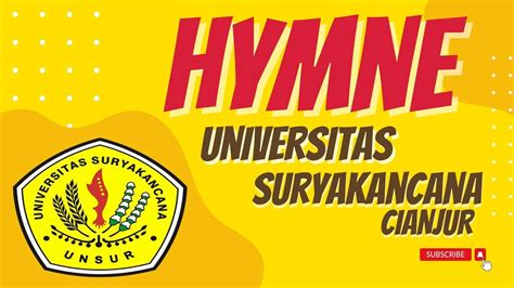 Hymne Universitas Suryakancana Cianjur Lirik Youtube