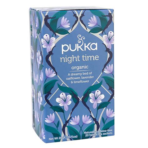 Pukka Organic Herbal Tea Night Time In Canada Gluten Dairy Caffeine