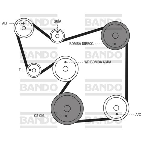 Diagrama Correa Ford Fusion