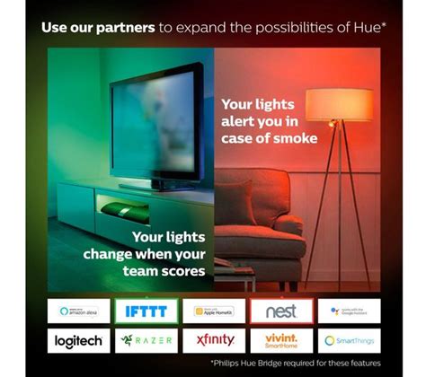 Philips Hue White And Colour Ambiance Starter Kit With Twin Pack Led