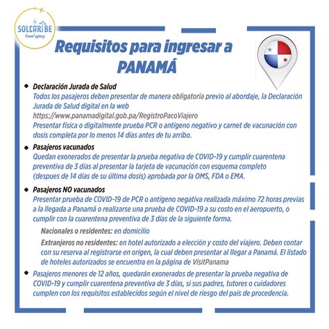 Requisitos Para Ingresar A Panamá Blog Solcaribe