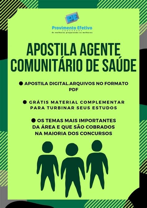 Provimento Efetivo Concursos Apostila do Agente Comunitário Concursos