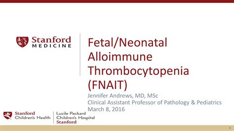 Pdf Fetal Neonatal Alloimmune Thrombocytopenia Nait Program