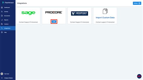 Logging Into Your Procore Account From Flashtract Flashtract